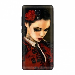 Виниловая наклейка обложка для смартфонов Xiaomi Mi4 Girl